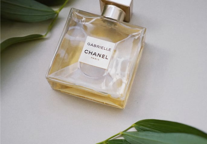 Bottle of Chanel perfume.